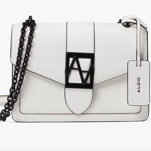 NWT ALDO CONCOURSEE SHOULDER BAG CROSSBODY PURSE WHITE